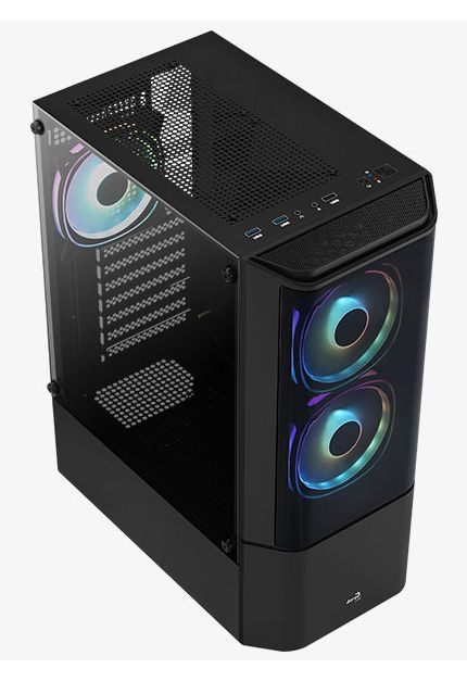 AeroCool Geh Midi Quantum v3 Black MicroATX/ATX/MiniITX