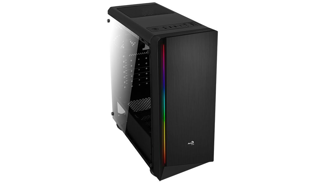 AeroCool Geh Midi Rift Black MicroATX/ATX/MiniITX o.N.
