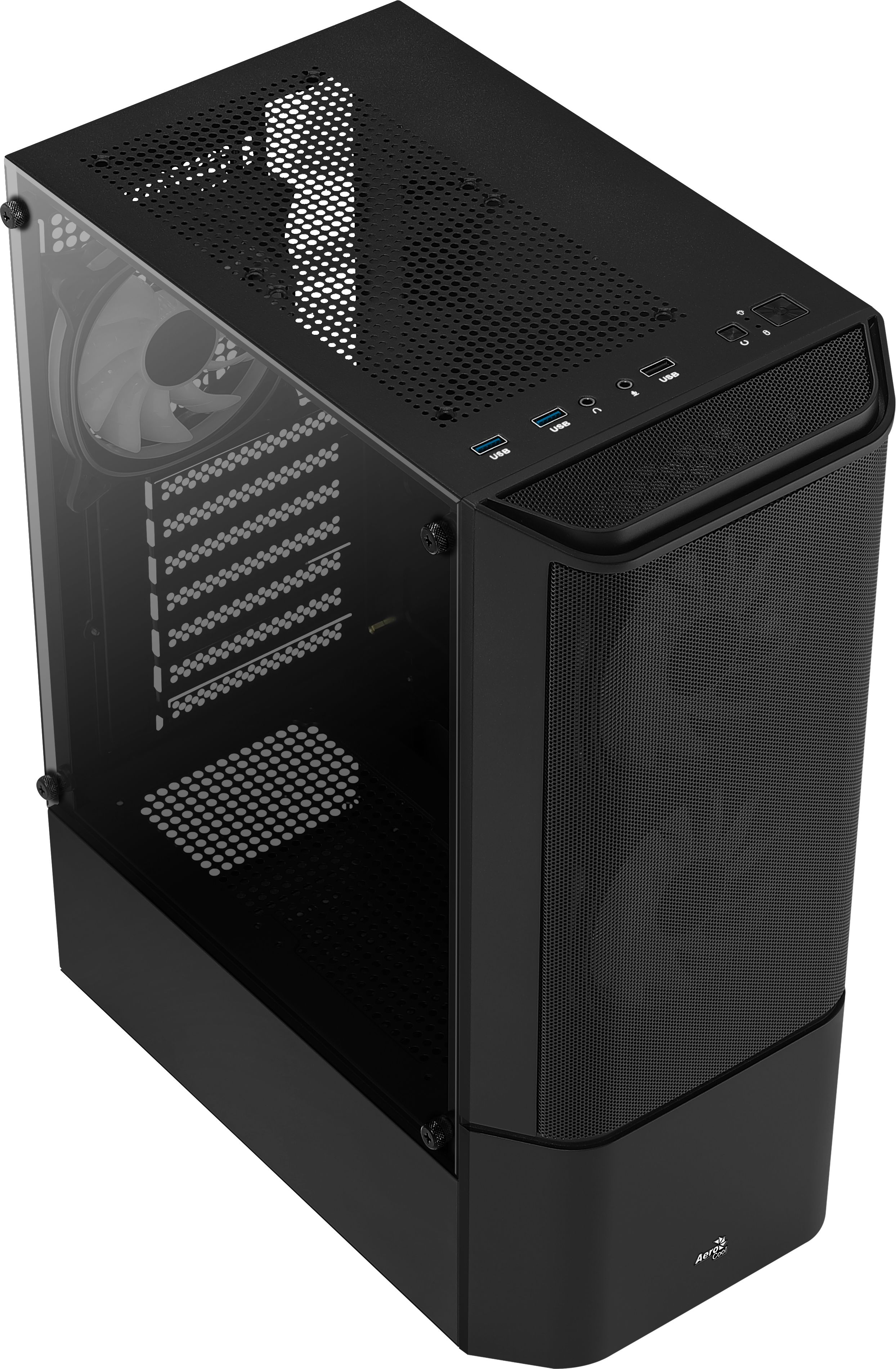 AeroCool Geh Midi Quantum Mesh v3 Black MicroATX/ATX/MiniITX