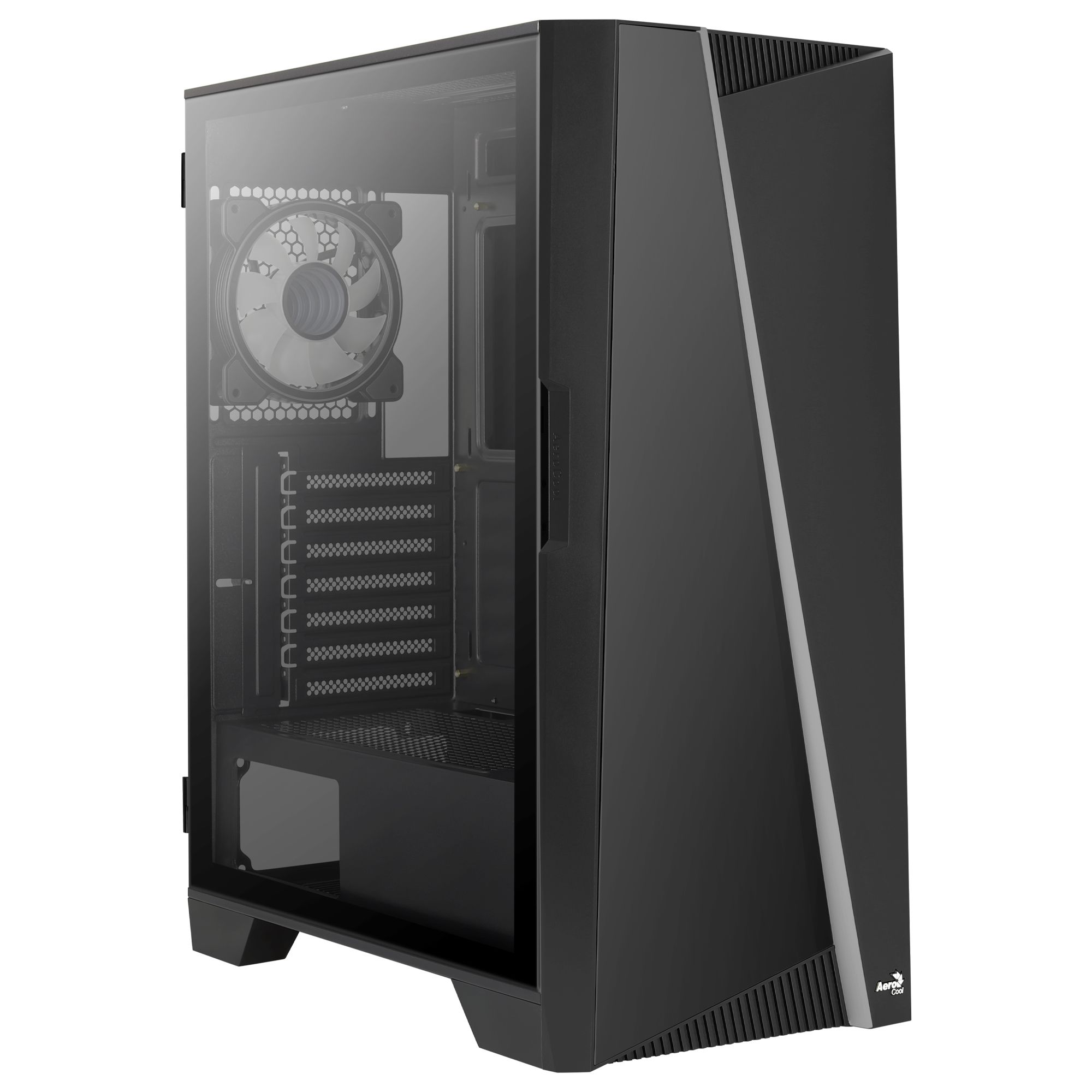 AeroCool Geh Midi Mirage (Black/Win/RGB)mi.ATX/ATX/ITX