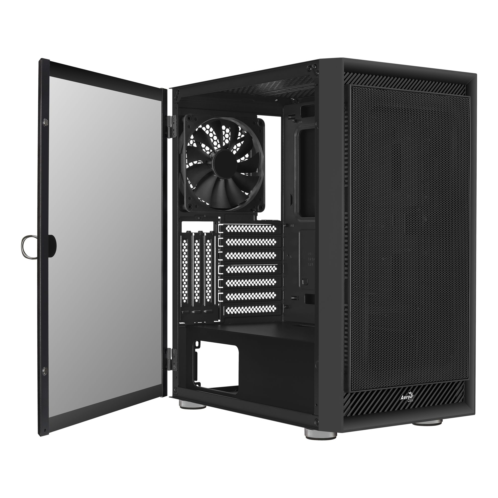 AeroCool Geh Midi Graphite black v1 MicroATX/ATX/MiniITX o.N