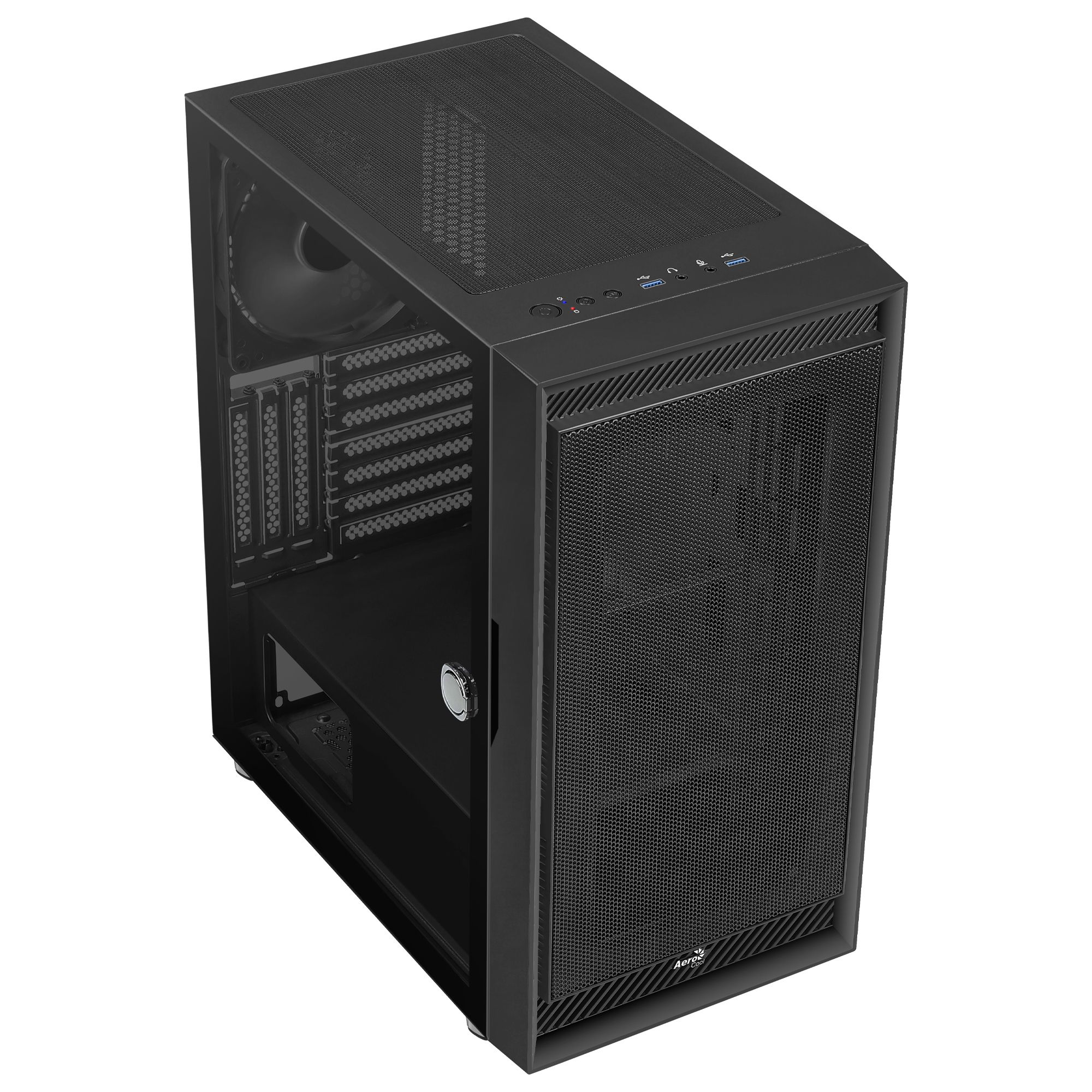 AeroCool Geh Midi Graphite black v1 MicroATX/ATX/MiniITX o.N
