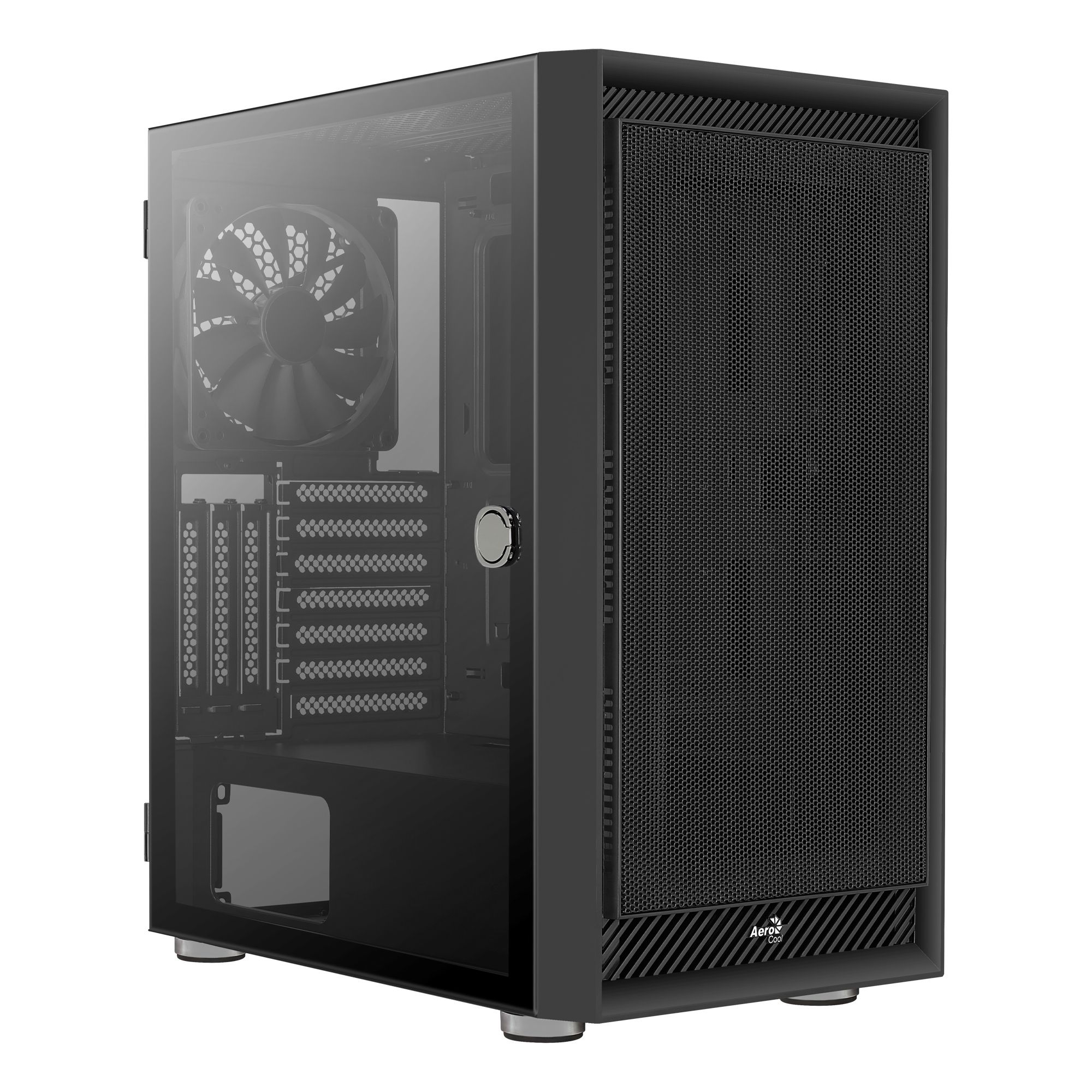 AeroCool Geh Midi Graphite black v1 MicroATX/ATX/MiniITX o.N