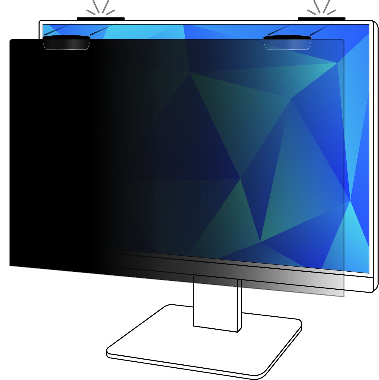 3M Blendschutzfilter für 27"Vollbild-Monitor (16:9)PF270W9EM