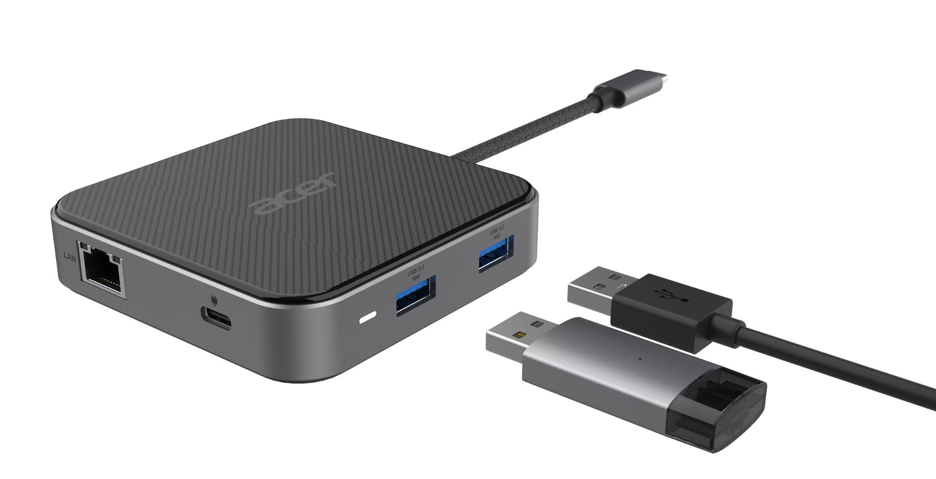 Acer  4in1 Type C dongle: 1 x HDMI + 2 x USB3.2 + 1 x US