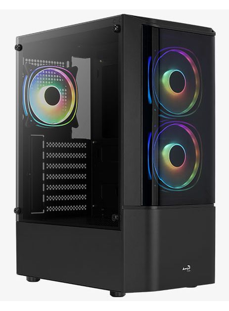 AeroCool Geh Midi Quantum v3 Black MicroATX/ATX/MiniITX