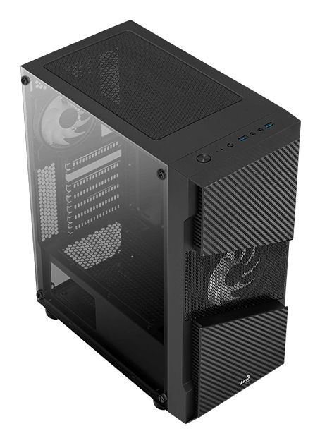AeroCool Geh Midi Menace RGB/TG Black MicroATX/ATX/MiniITX