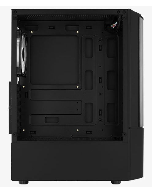 AeroCool Geh Midi Quantum v3 Black MicroATX/ATX/MiniITX