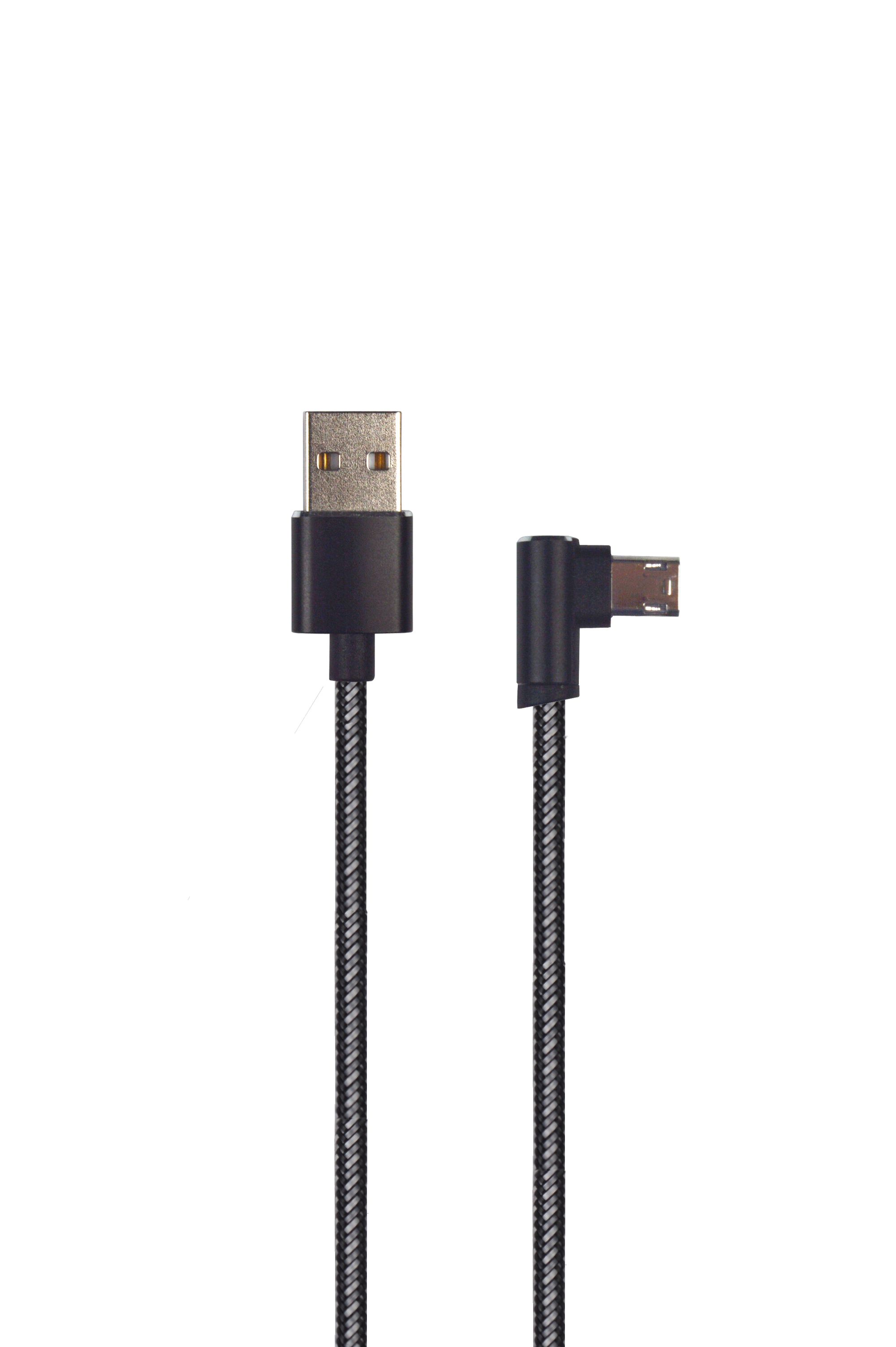 2GO USB Lade-/Datenkabel "Deluxe" für Micro-USB 1m sw