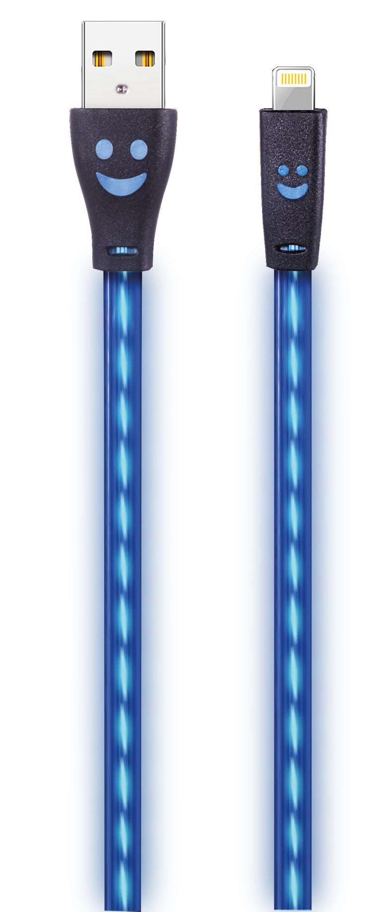 2GO USB Lade-/Datenkabel lightn. m.bl. LED-Beleuchtung  1m