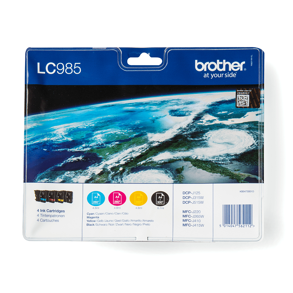 Patrone Brother LC-985VALBP Multipack C/&shy;M/&shy;Y/&shy;B