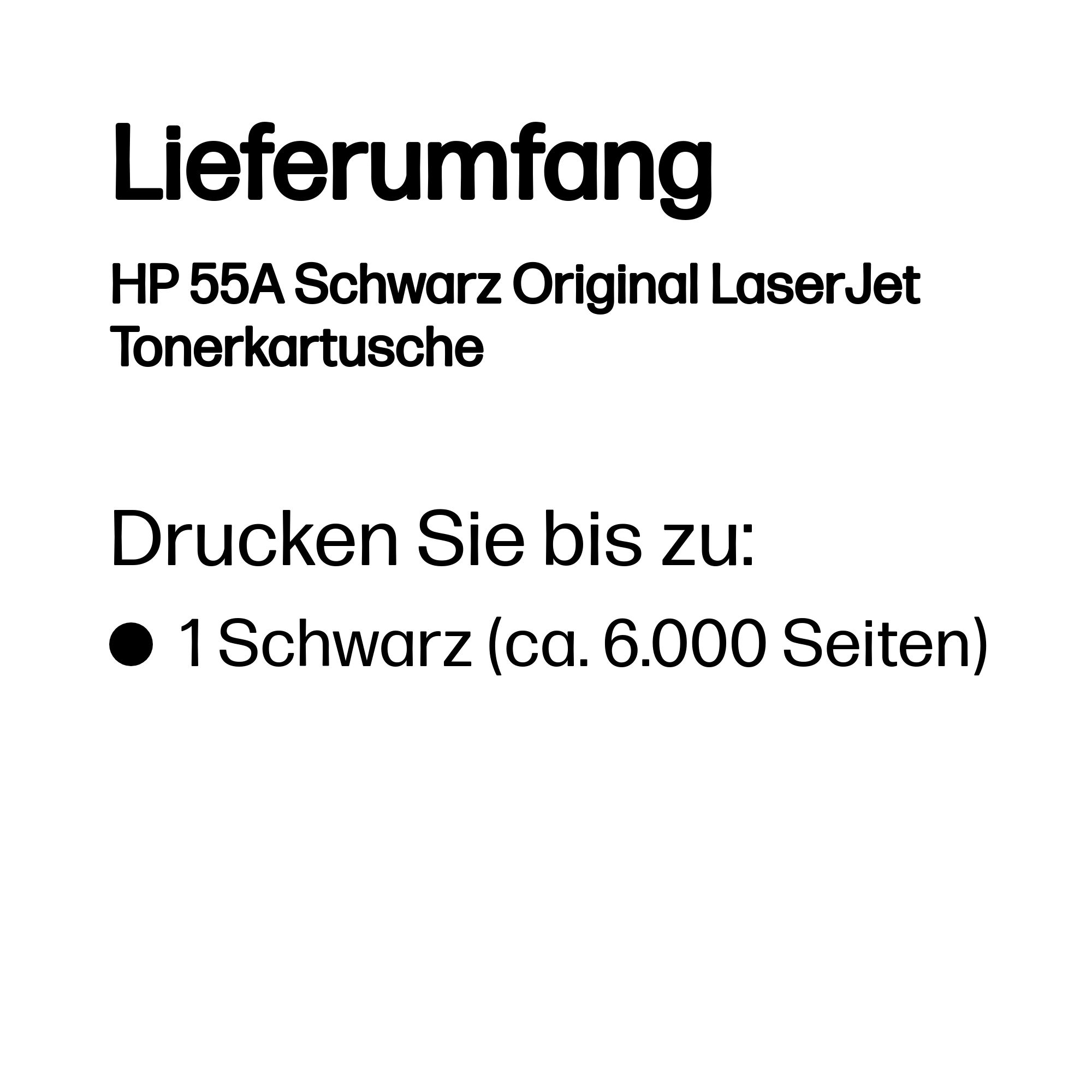 HP 55A Schwarz LaserJet Tonerpatrone