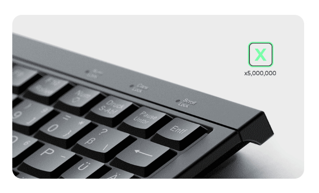 KeySonic KSK-3211ELU (DE) Tastatur Haus USB QWERTZ Deutsch Schwarz