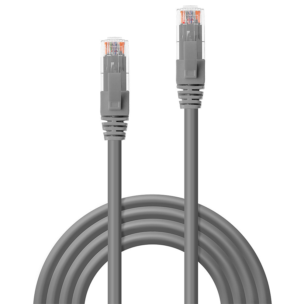 LINDY Patchkabel Cat6 UTP Premium grau 7.50m Patchkabel RJ45