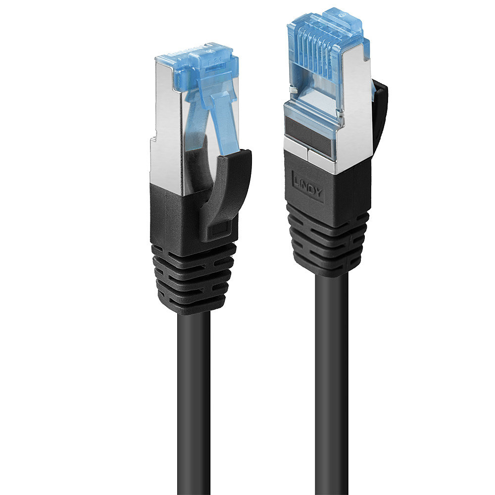 LINDY Patchkabel Cat6A S/FTP PIMF TPE schwarz 30m