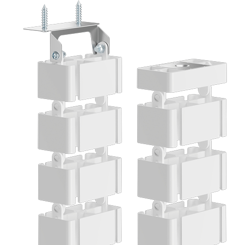 Fellowes Kabelwirbelsäule 128,8x12,9cm magnetisch weiß