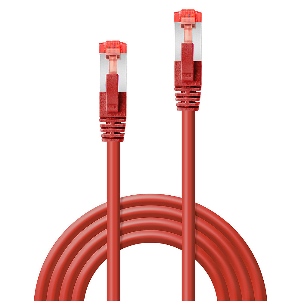 LINDY Patchkabel Cat6 S/FTP rot 1.50m Patchkabel RJ45