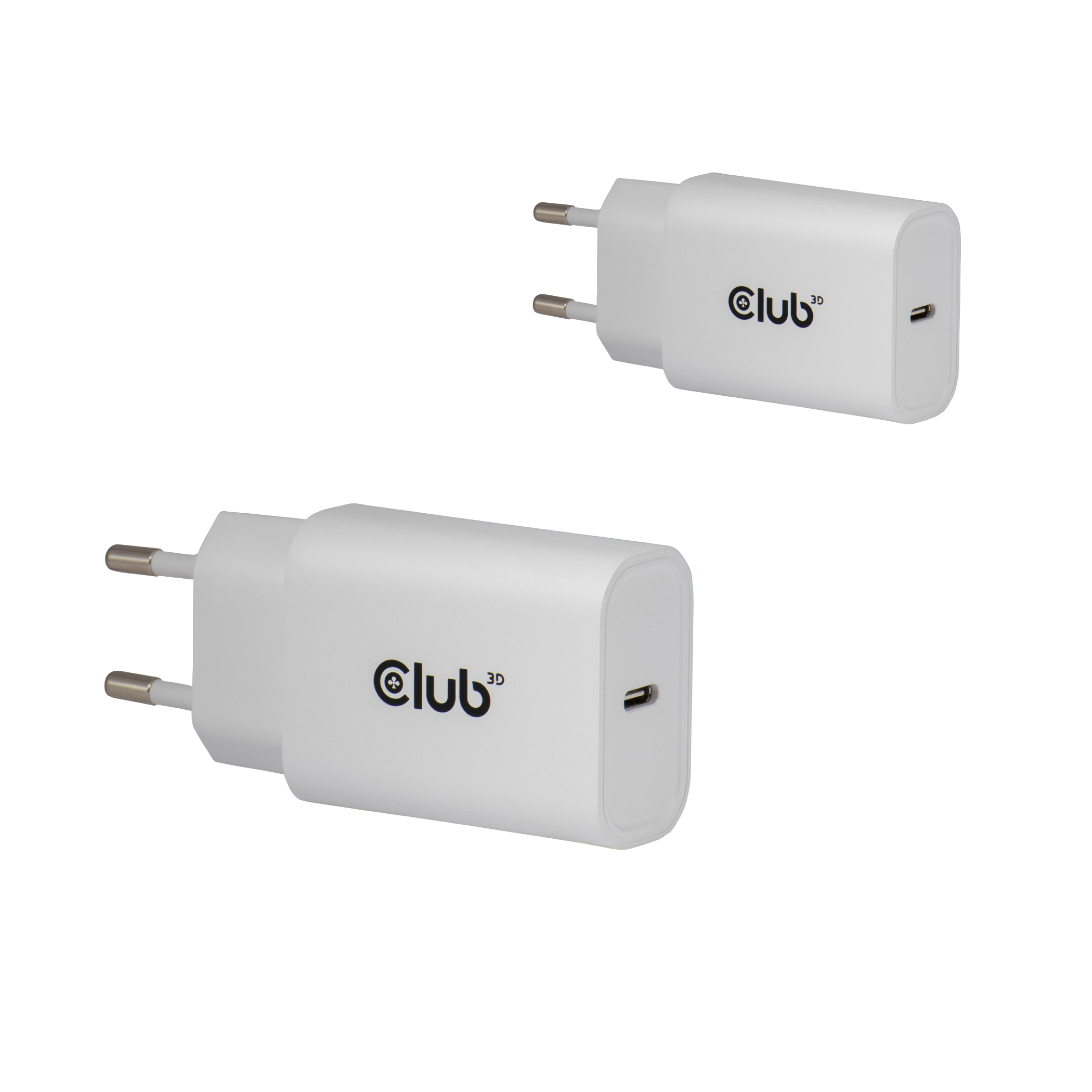 Club3D Lifestyle Ladegerät USB-C 30Watt, 2Stk weiß retail Club3D Lifestyle Ladegerät USB-C 30Watt, 2Stk weiß retail