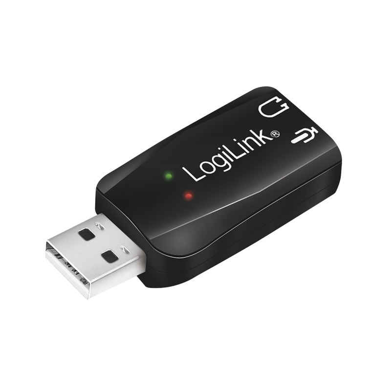 Logilink Soundkarte USB 5.1 mit Virtual 3D Soundeffekt