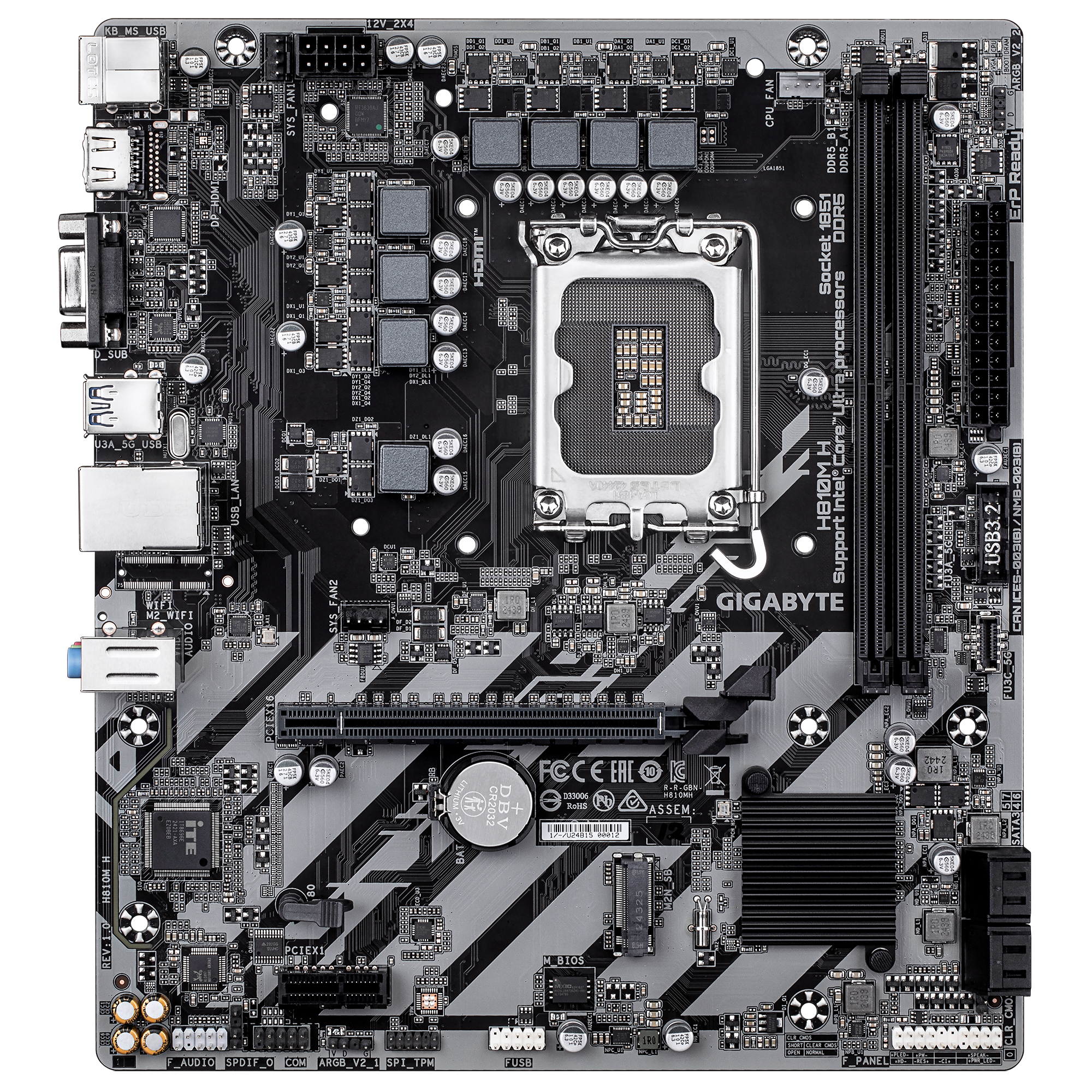 Gigabyte H810M H                     (H810,S1851,mATX,DDR5)