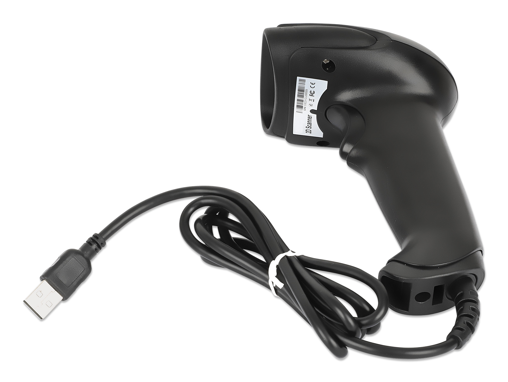 MANHATTAN 2D LED Barcodescanner 320mm 1,4m USB-Kabel schwarz