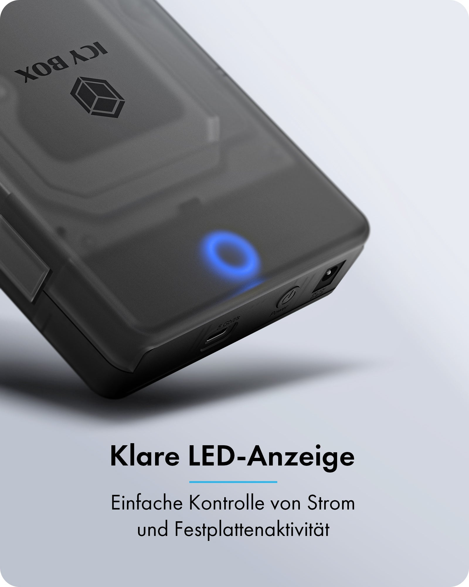 Geh. IcyBox Spade Base 388 für 2,5
