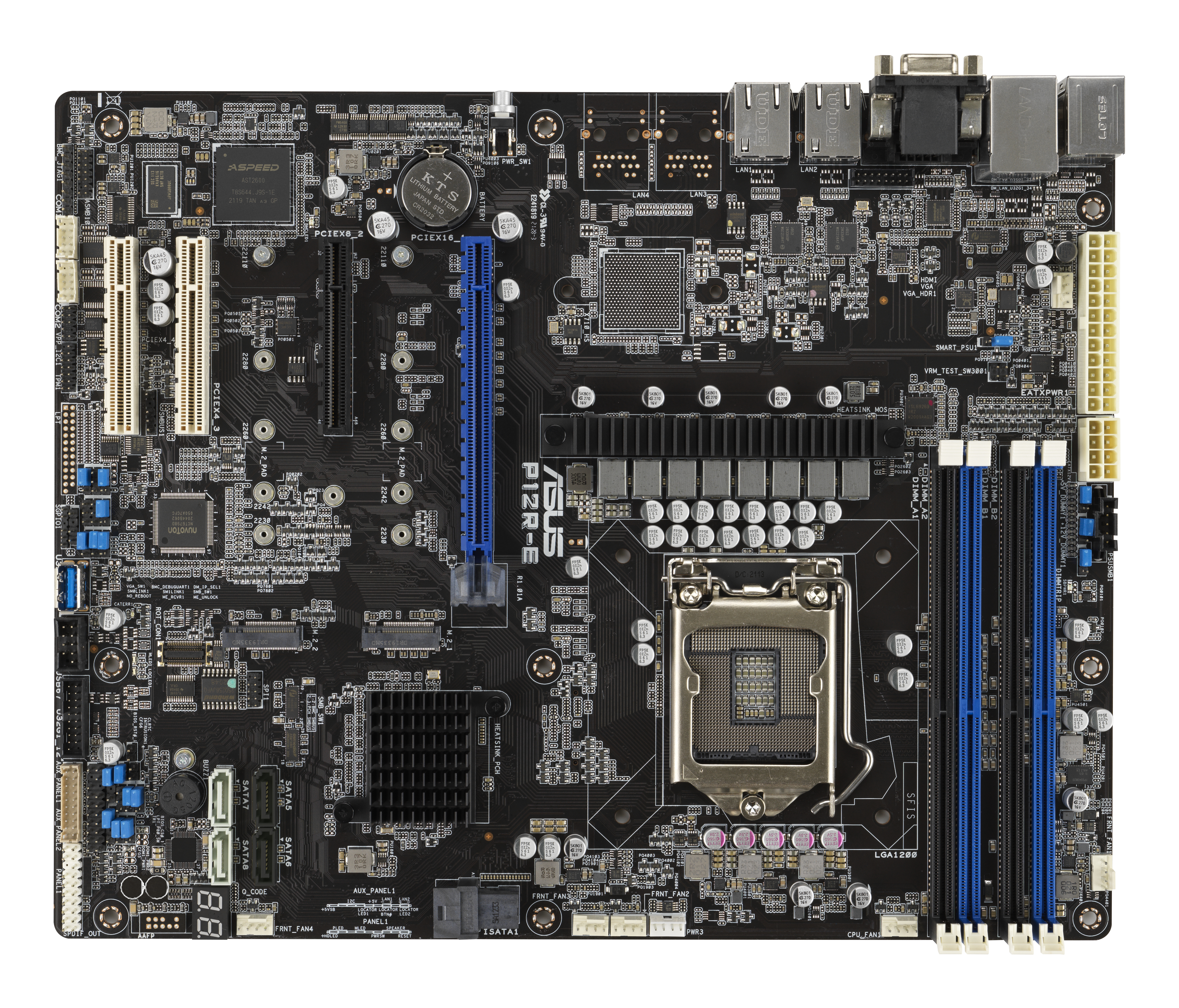 ASUS P12R-E              ATX  1x LGA 1200 DDR4  2x1G