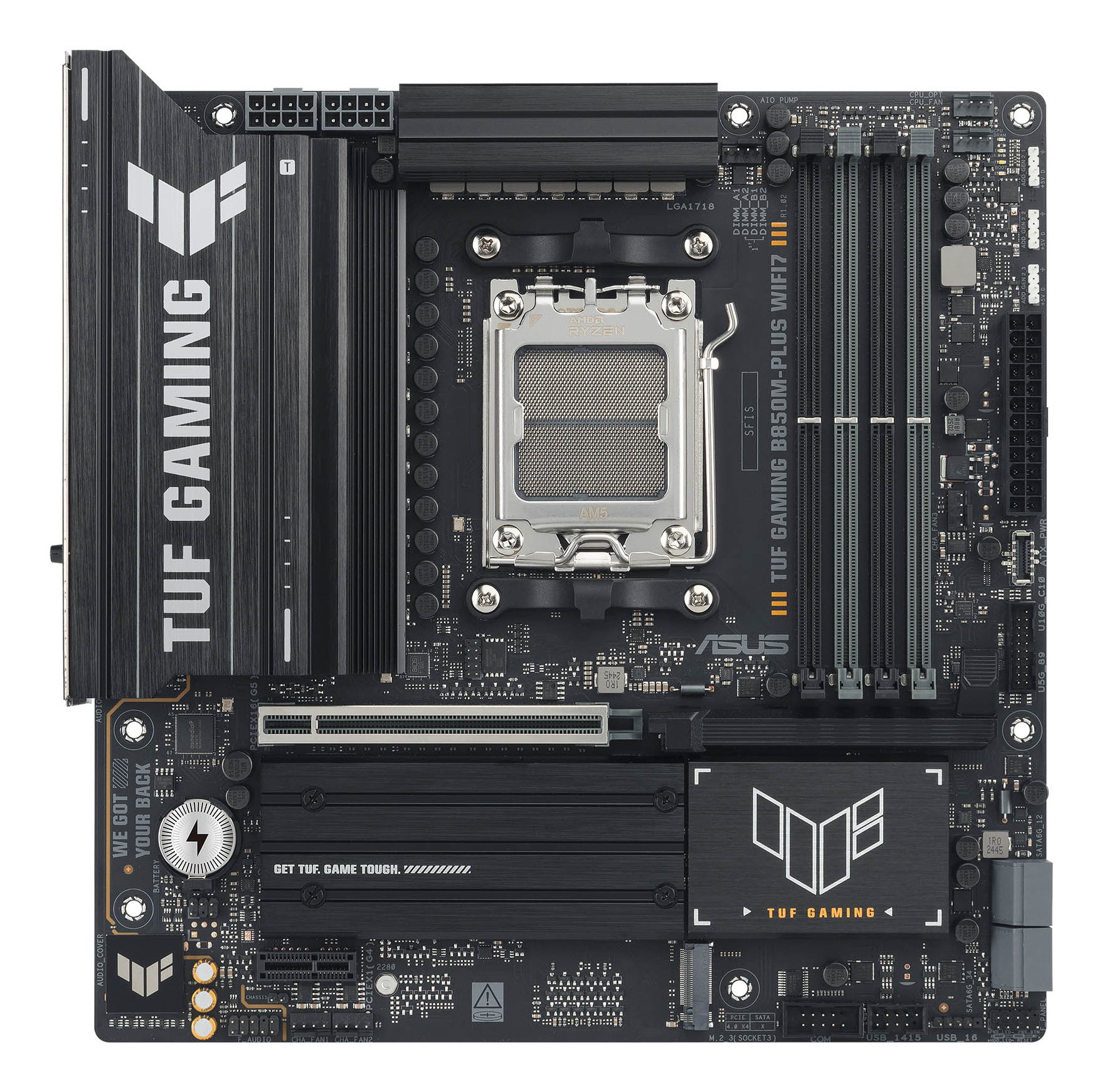 ASUS TUF GAMING B850M-PLUS WIFI7 (AMD,AM5,DDR5,mATX)