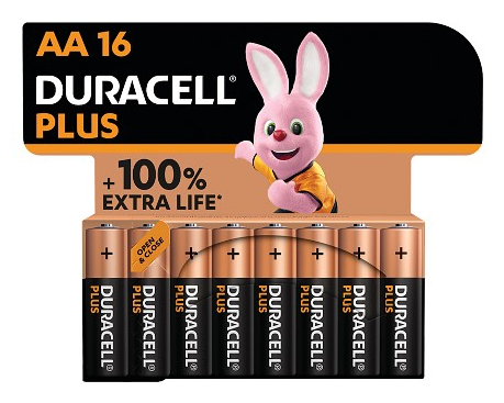 Duracell Plus Power Boost MN1500 Mignon (AA)-Batterie 1.5 V 16 St.