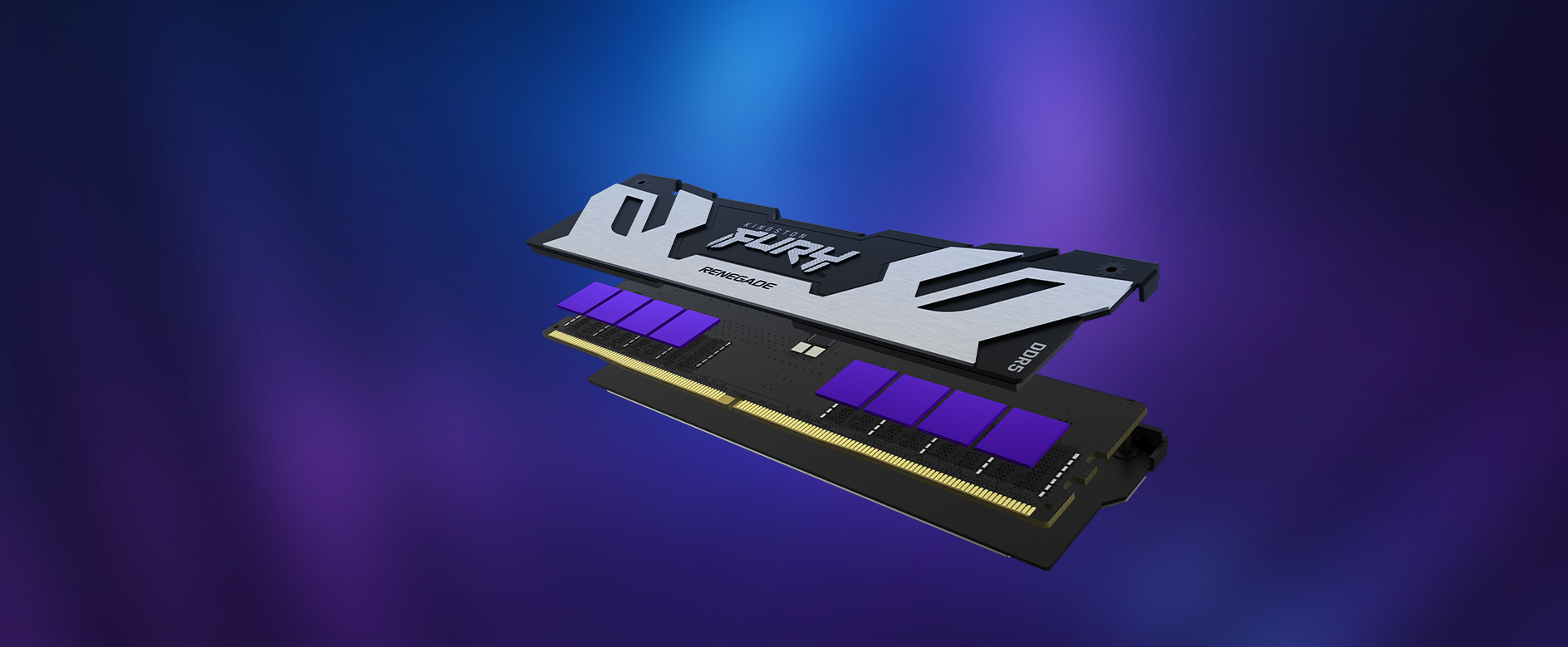 Kingston Technology FURY 32GB 6400MT/s DDR5 CL32 DIMM (2er-Kit) Renegade Silber