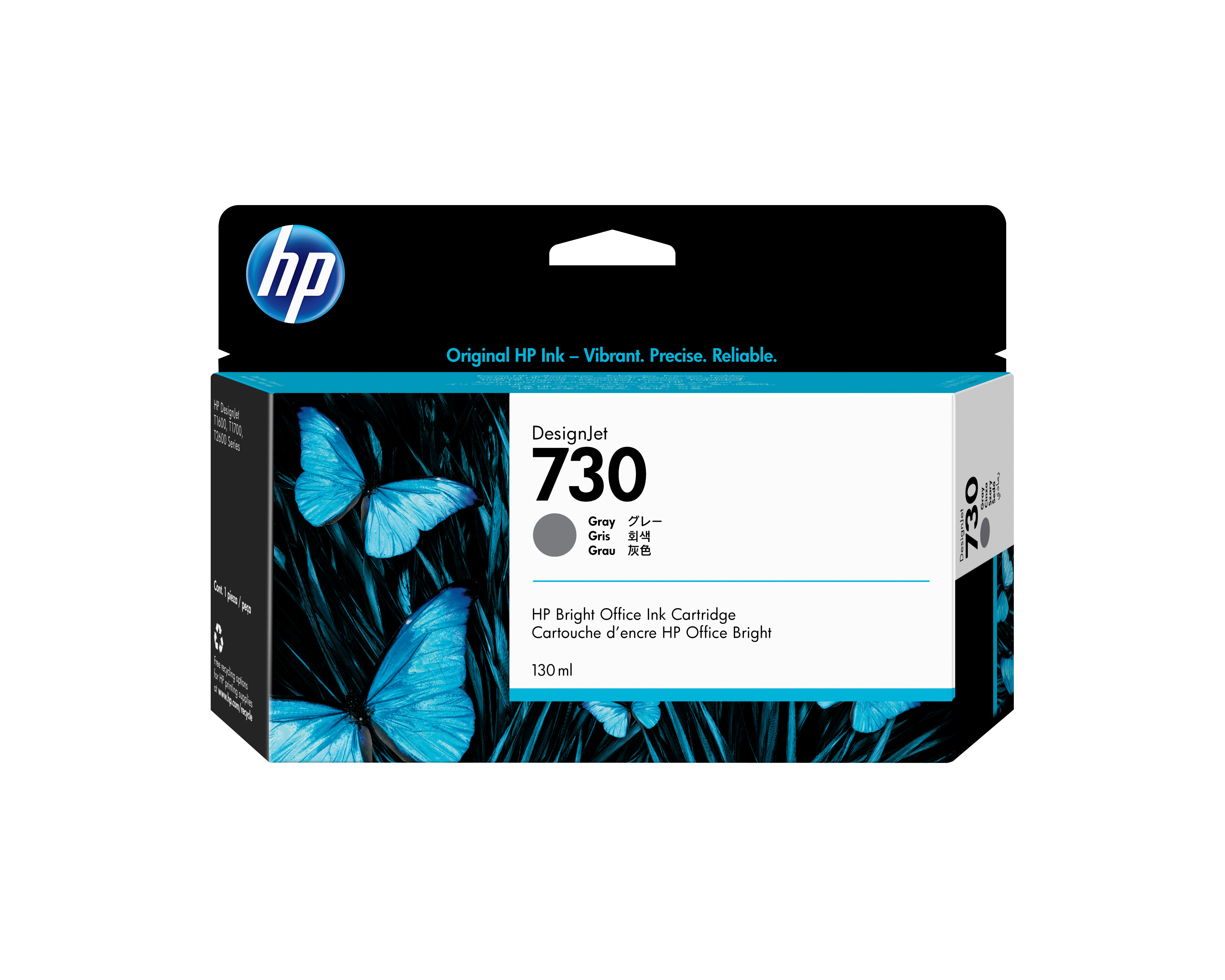 HP 730      Grau                Tintenpatrone 130ml Patronen HP
