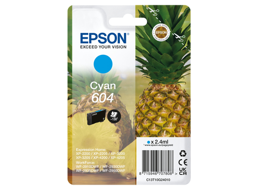 Patrone Epson 604 cyan T10G2