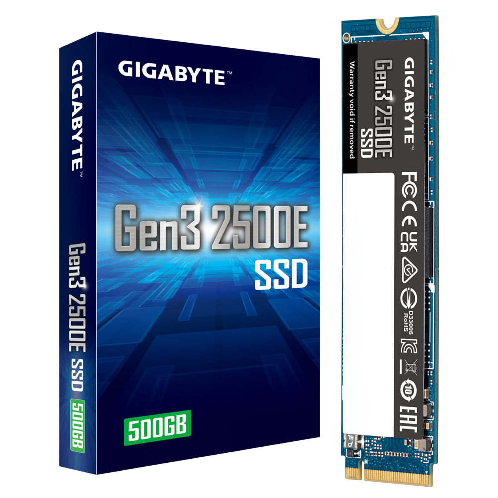 SSD 500GB Gigabyte Gen3 2500E PCI-E 3.0 NVMe 1.3