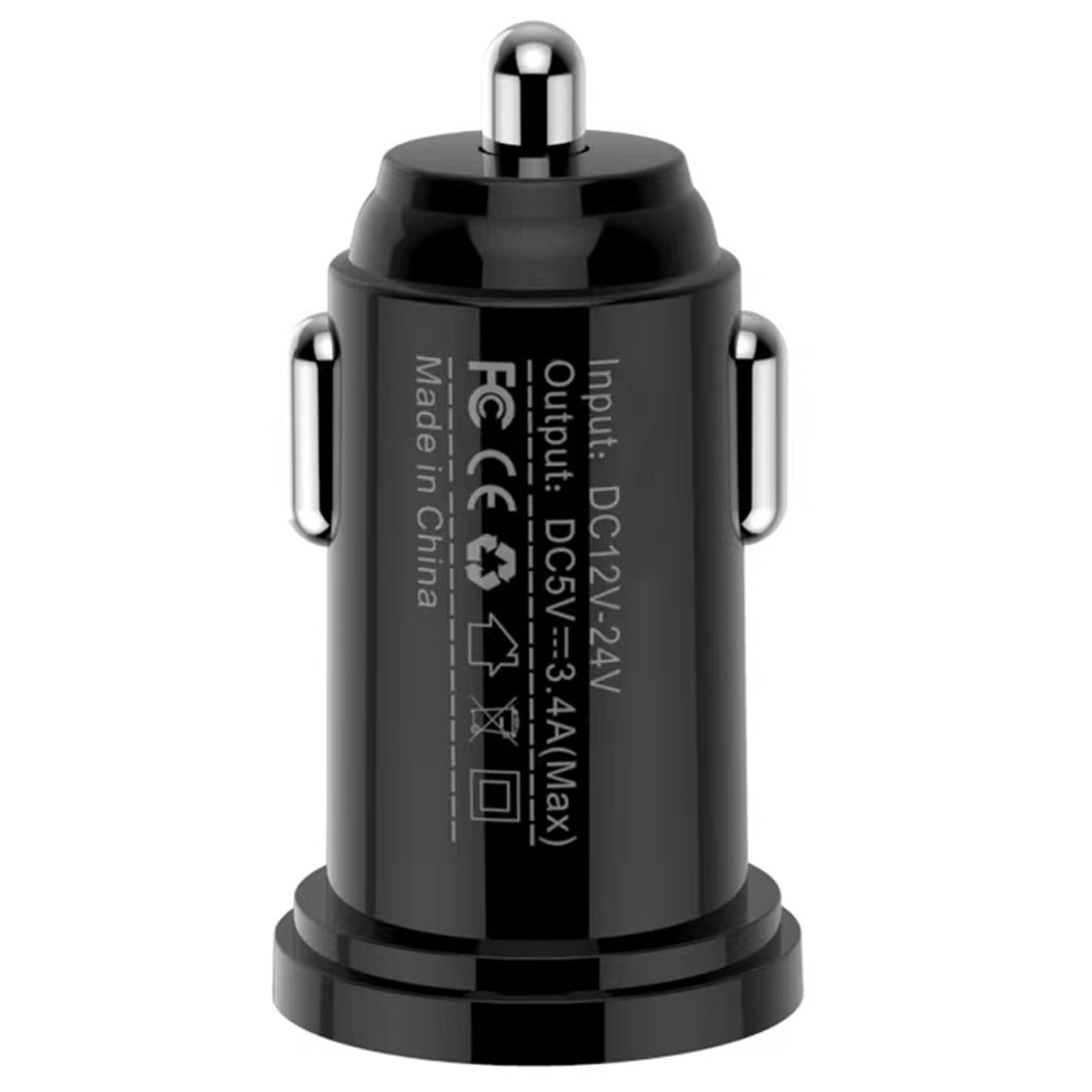 Techly Autoladegerät 2p USB A 5V/2.4A schwarz