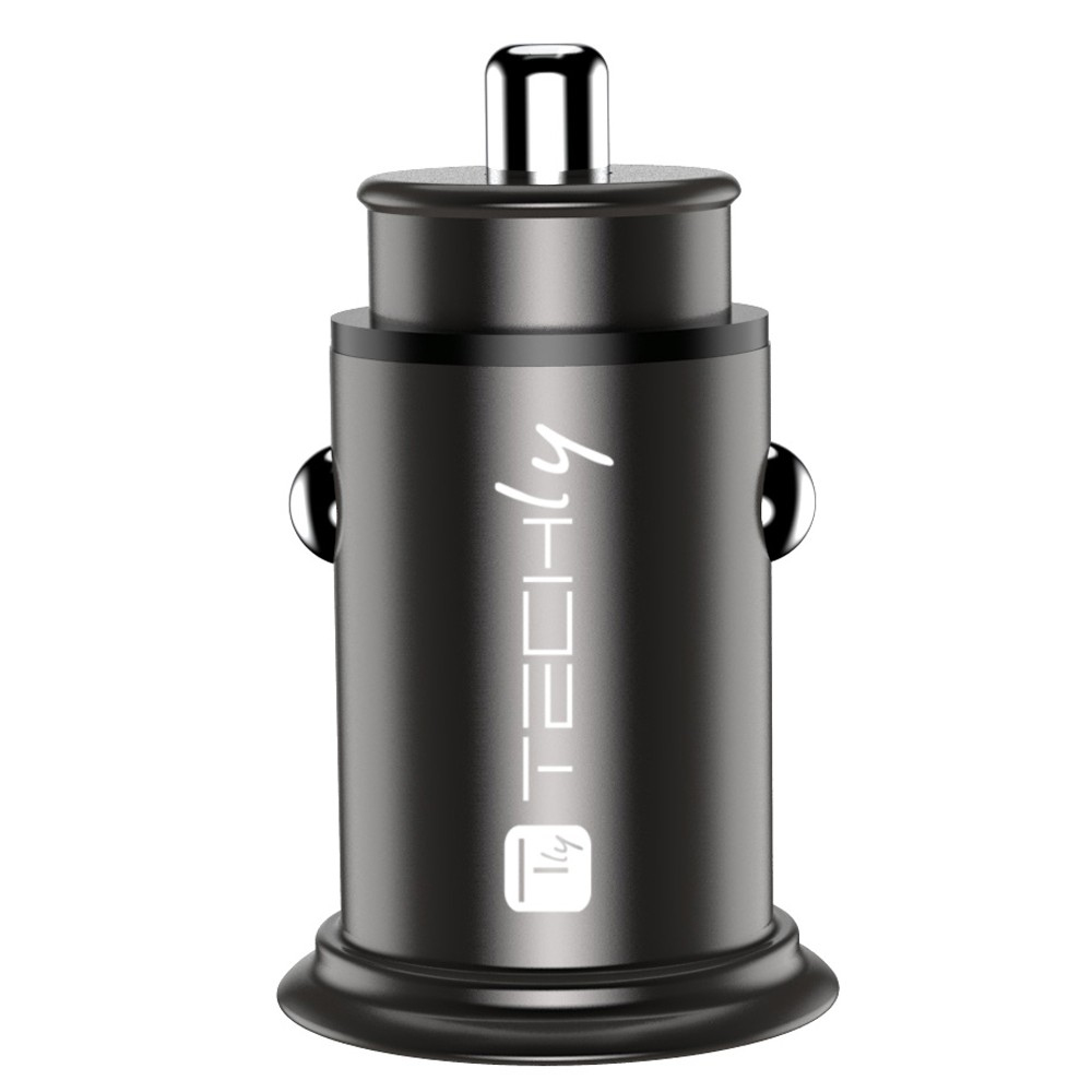 Techly Autoladegerät 5V 2p USB A USBC 38W