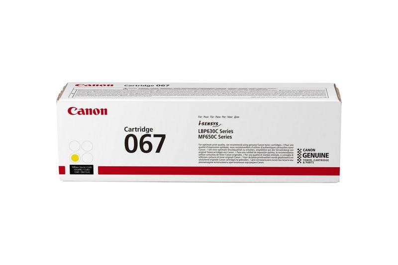 Toner Canon 067  Y           yellow             1350 Seiten Toner Canon