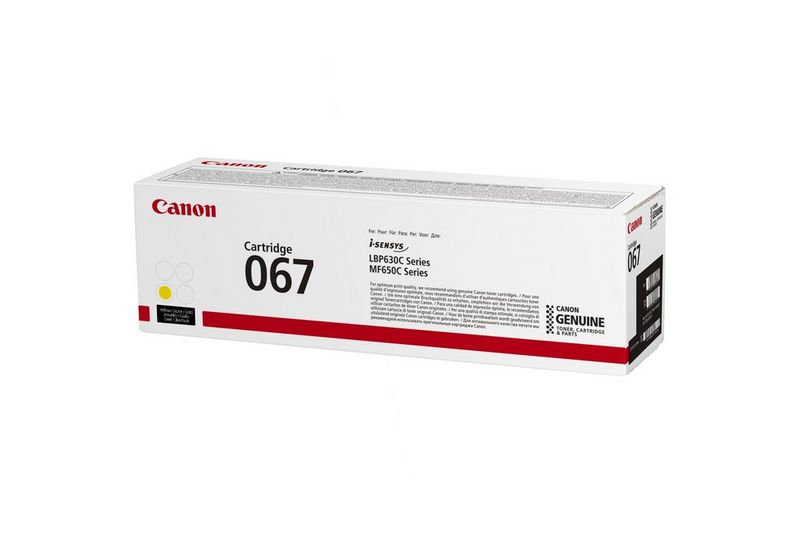 Toner Canon 067  Y           yellow             1350 Seiten