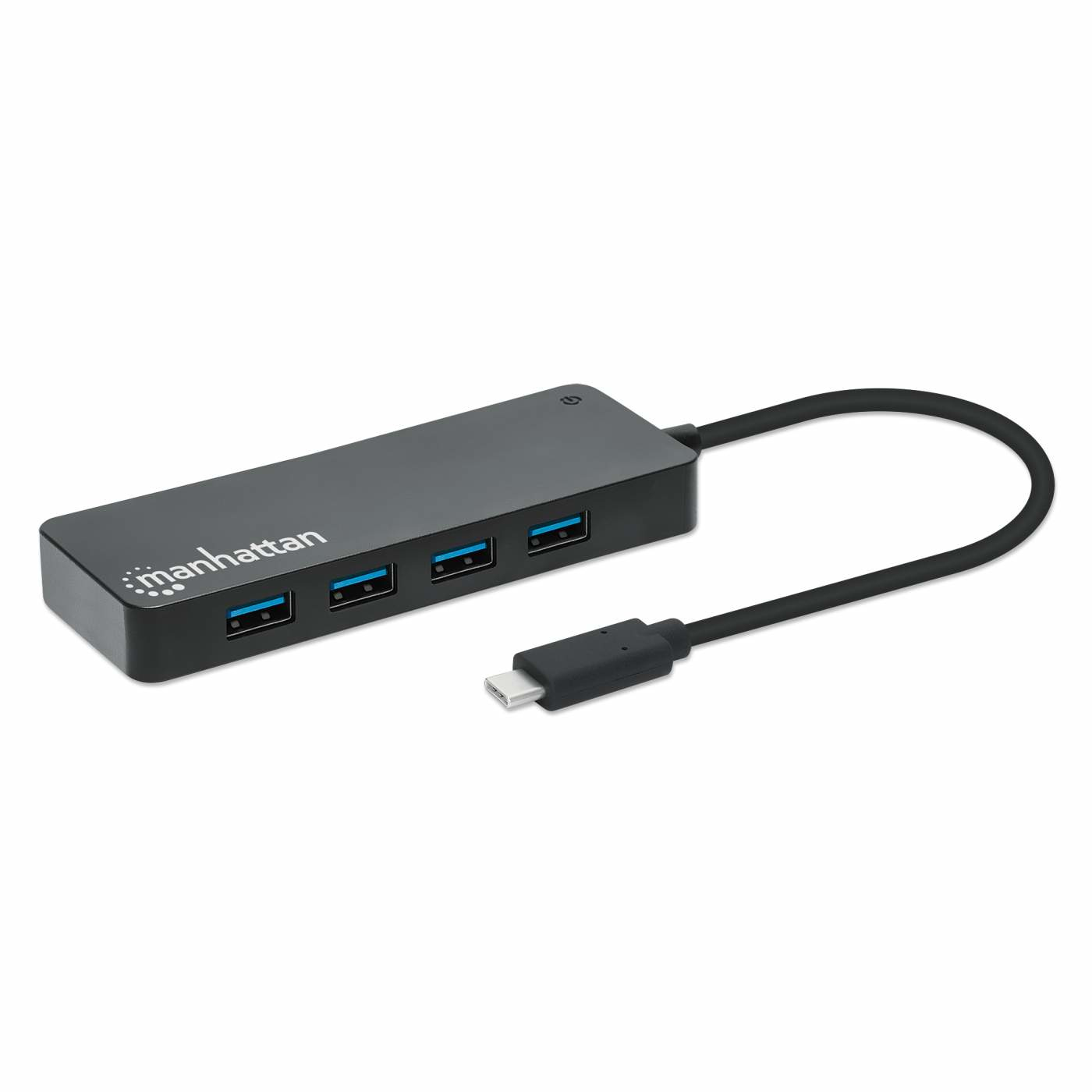 MANHATTAN 7-Port USB Hub C-Stecker A-Buchse 5Gbit/&shy;s schwar