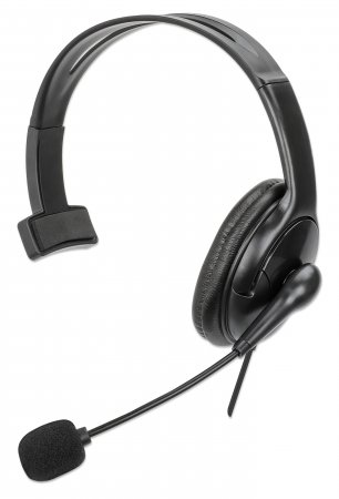 MANHATTAN Mono USB-Headset links / rechts tragbar 2m Kabel