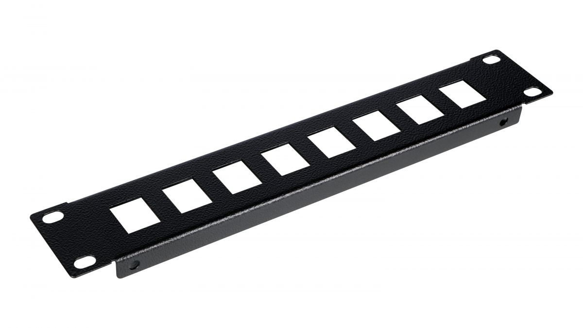 Equip 10" Patchpanel 8xRJ45 Keystone Jacks (leer) 1U schwarz