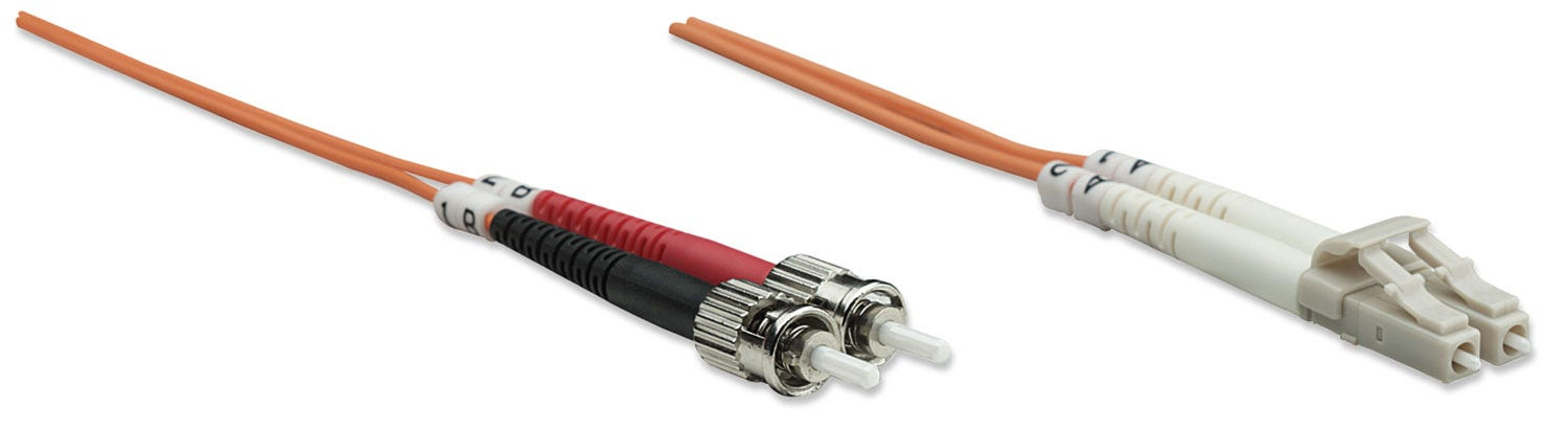 INTELLINET LWL Anschlusskabel LC/ST 5m Multimode OM1 orange