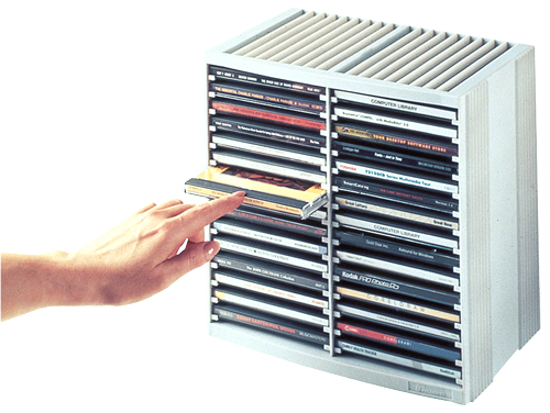 Fellowes Spring            CD/&shy;DVD platingrau       48 Fächer