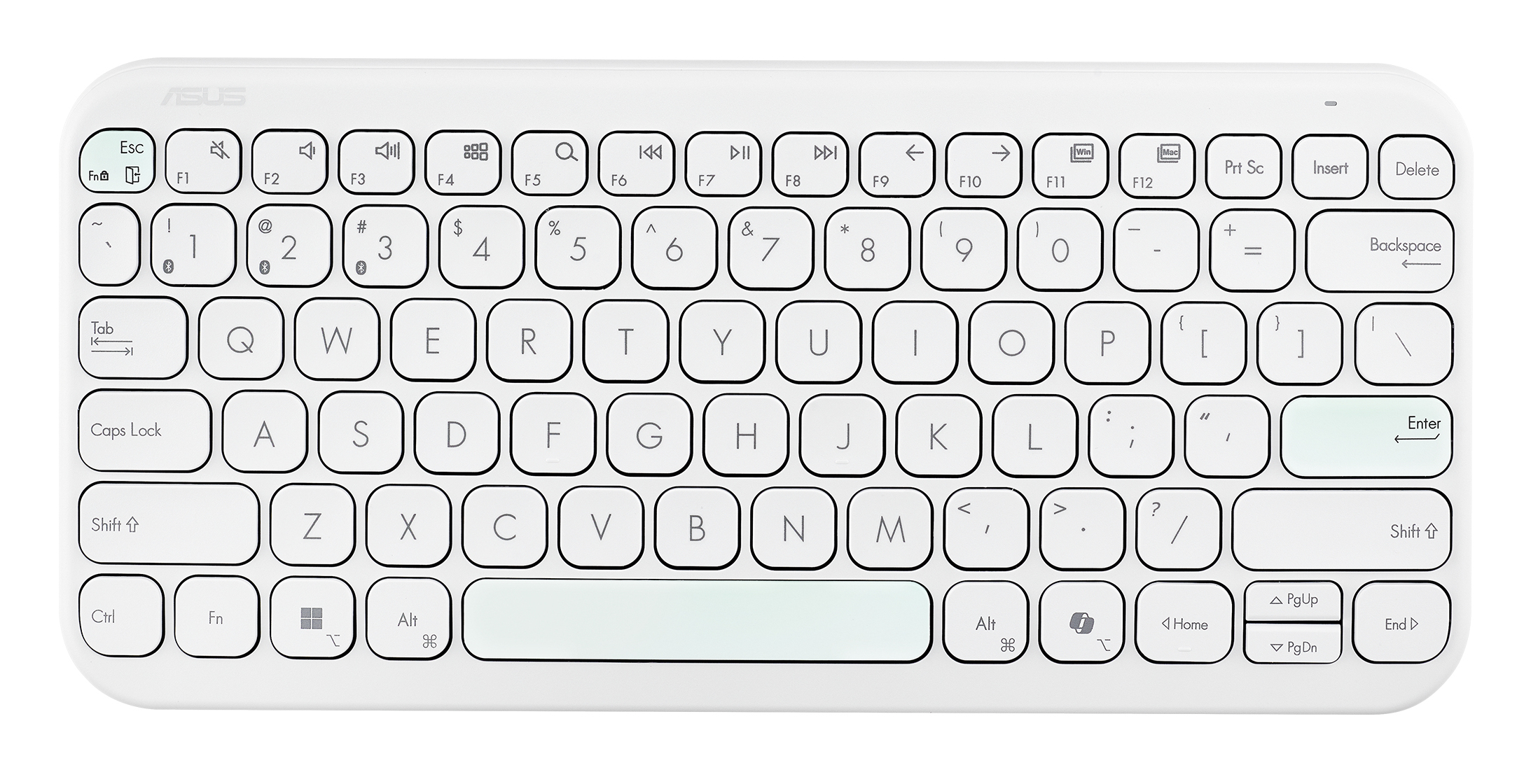 ASUS KW100 Marshmallow Tastatur weiß ASUS KW100 Marshmallow Tastatur weiß
