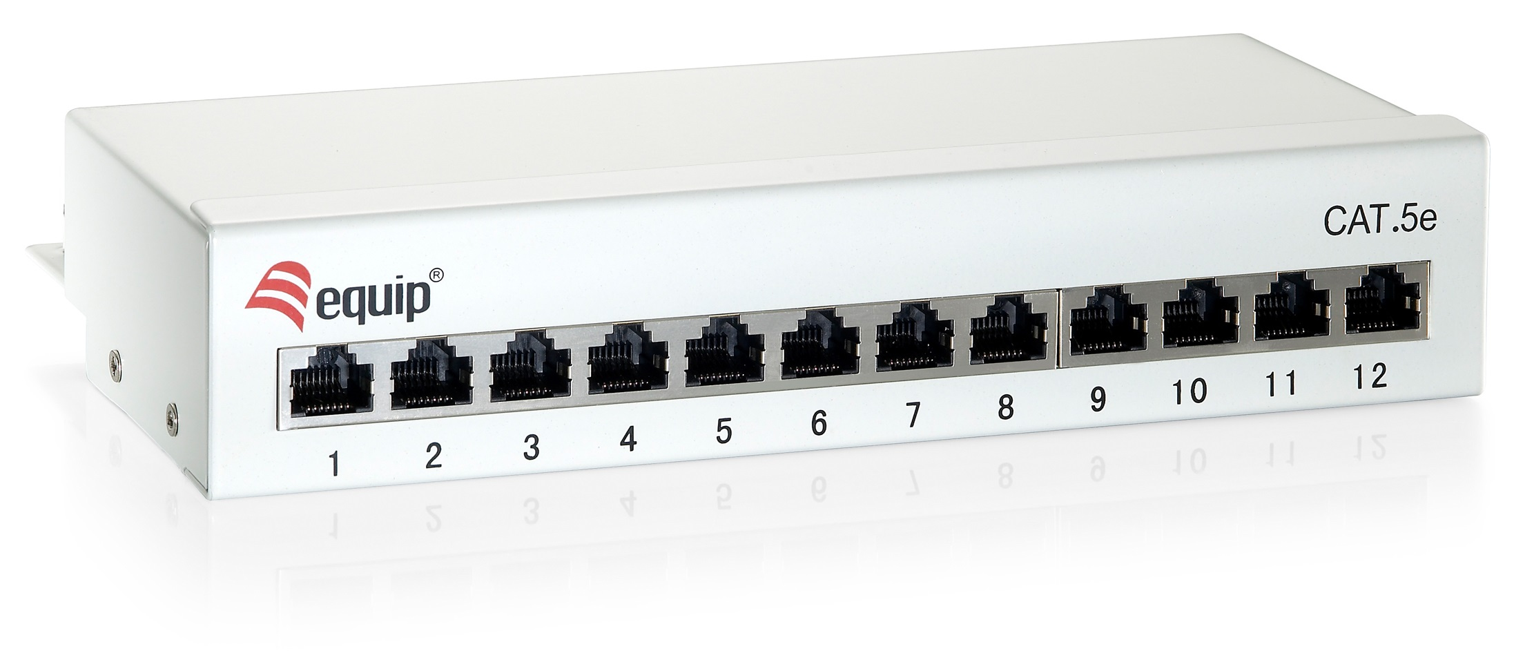 Equip Patchpanel 12xRJ45 Cat6  Desktop        250MHz RAL7035