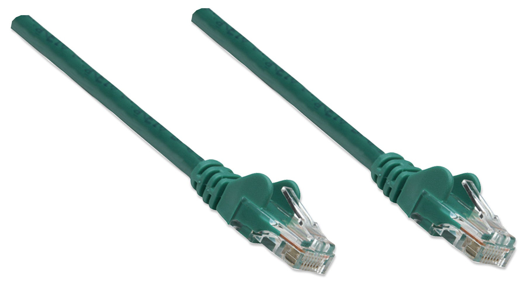 INTELLINET Patchkabel RJ45 U/UTP Cat5e 10m Hebelschutz grün