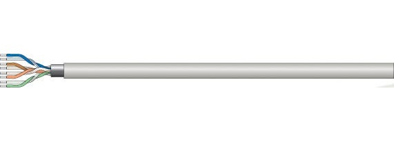 INTELLINET Installationskabel AWG 23 S/FTP 305m Box grau