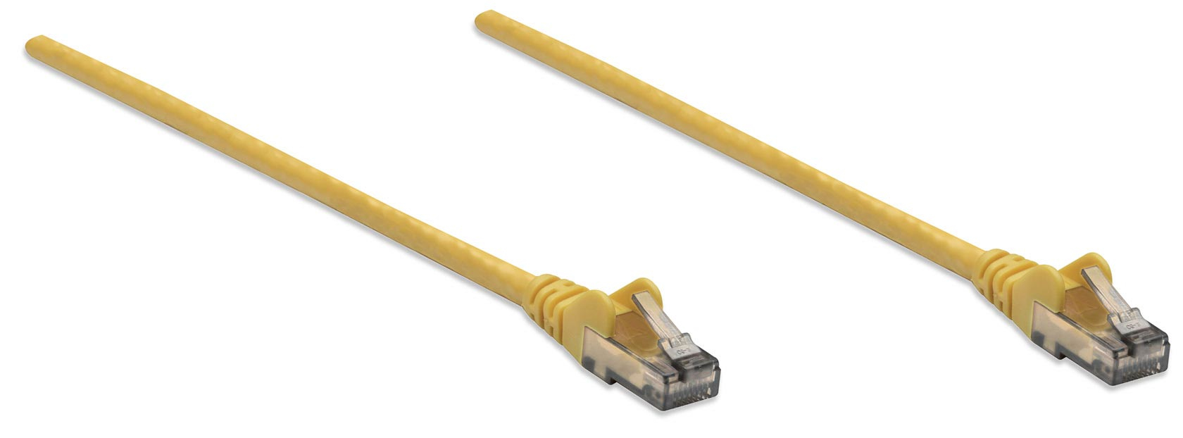 INTELLINET Patchkabel RJ45 U/UTP Cat6 10m Hebelschutz gelb