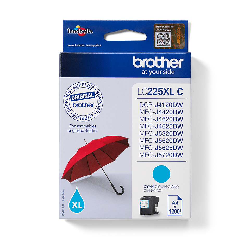 Patrone Brother LC-225XLC  MFC-J4420DW/J4620DW