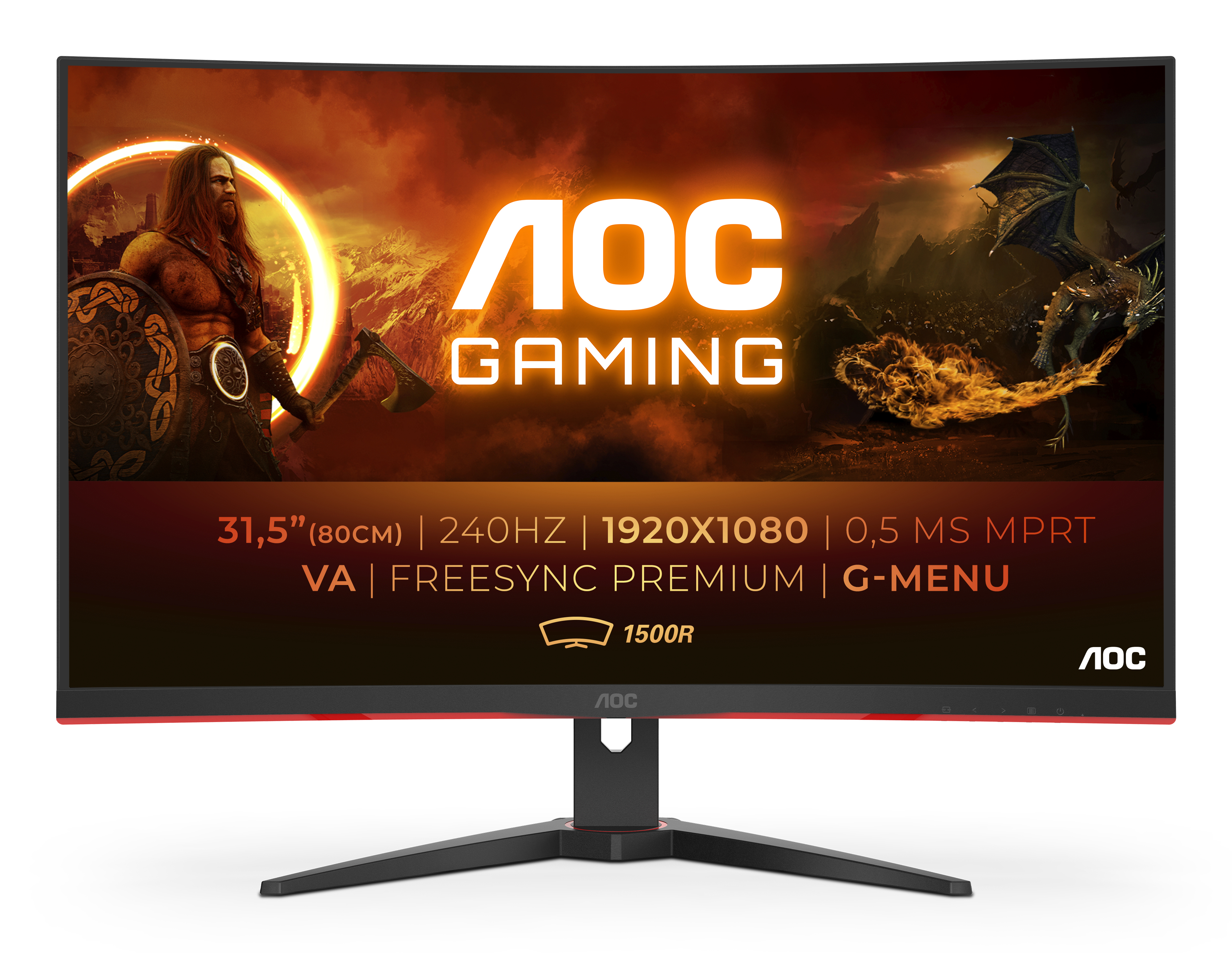AOC 81,3cm (31,5") C32G2ZE/&shy;BK  16:09 2xHDMI+DP Curved
