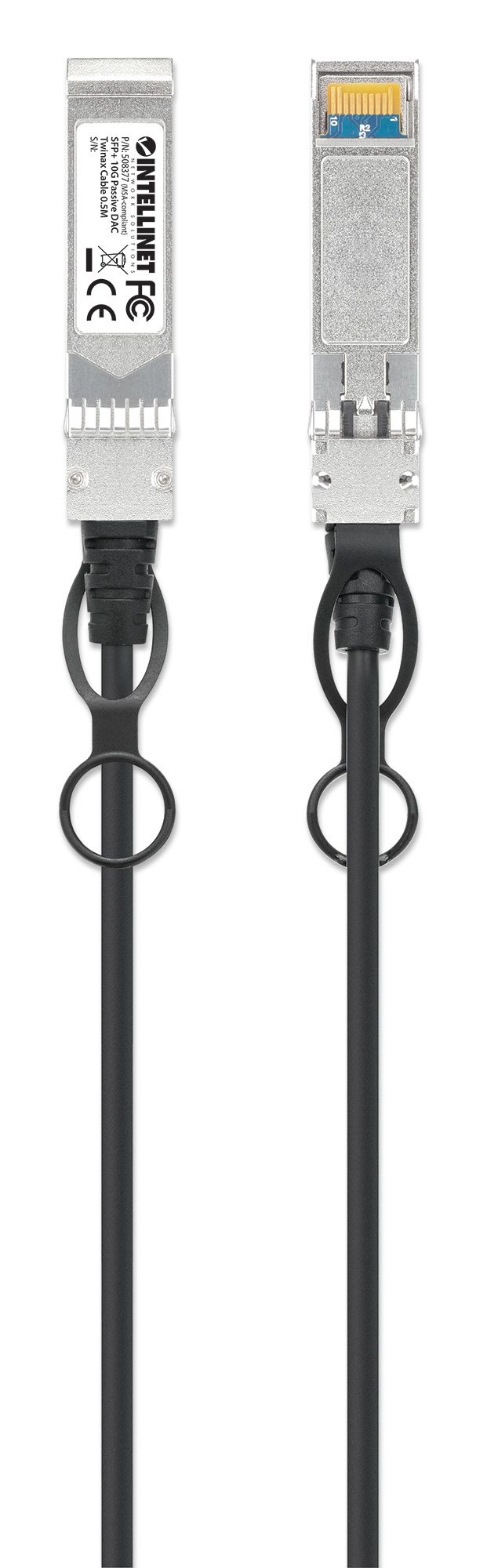 INTELLINET SFP+ 10G Passives DAC Twinax-Kabel 0,5m MSA-konf.